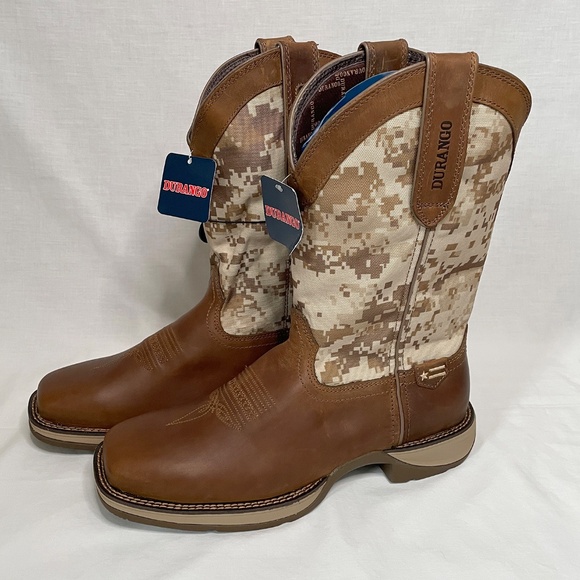 Rebel by Durango Desert Camo Pull-on Western Boot - Picture 2 of 10